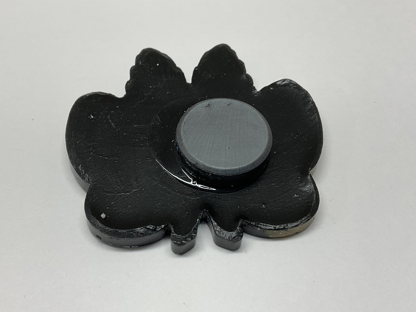 Small Black & Gold Glitter Mothman Magnet