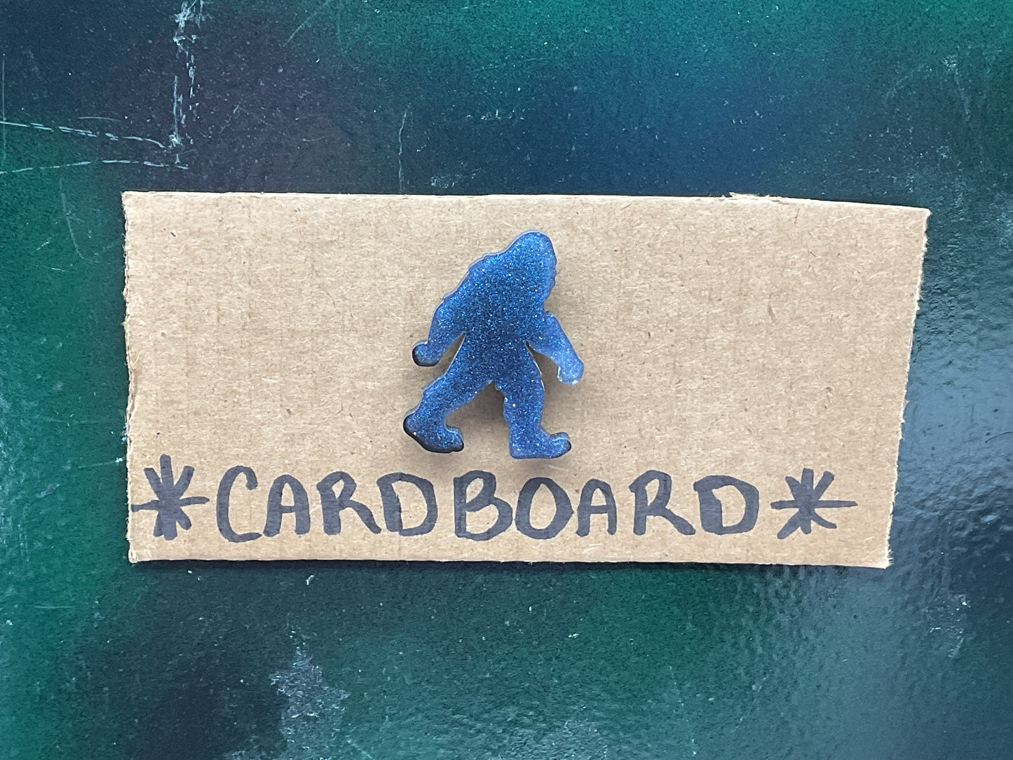 Small Blue Bigfoot Magnet With Black Accents