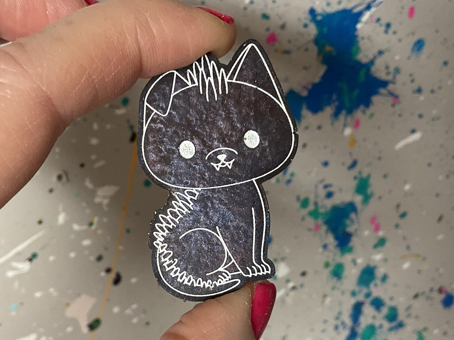 Small Purple Chupacabra Magnet