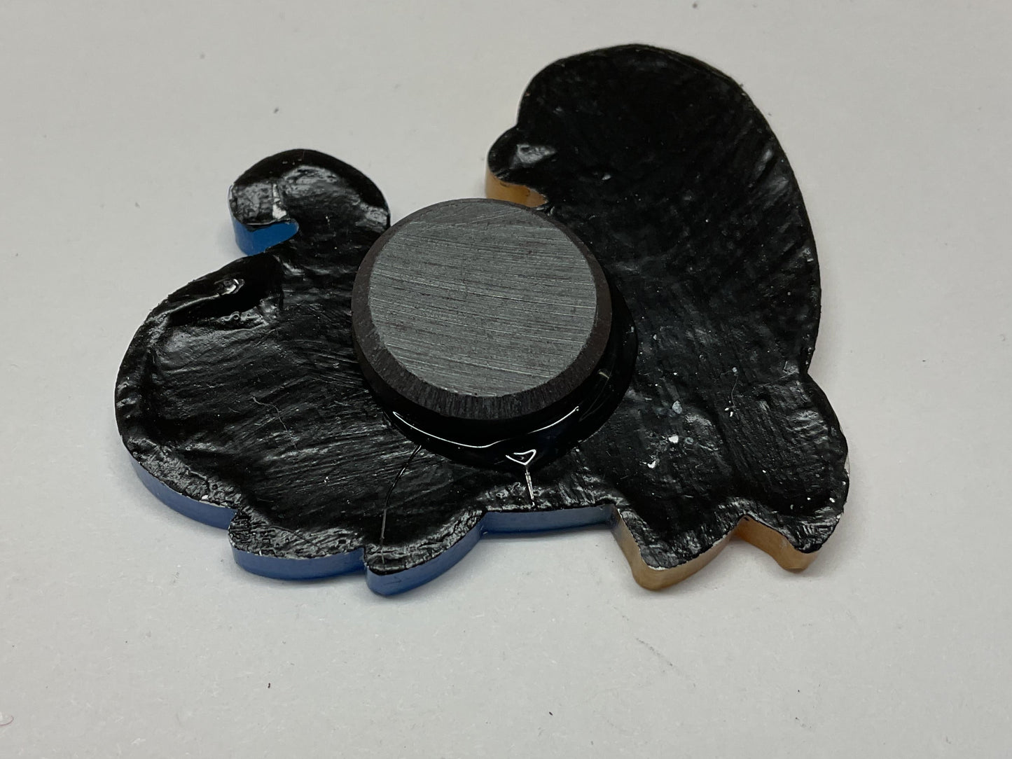 Small Loch Ness Monster Blue Yellow Magnet Glow in the Dark