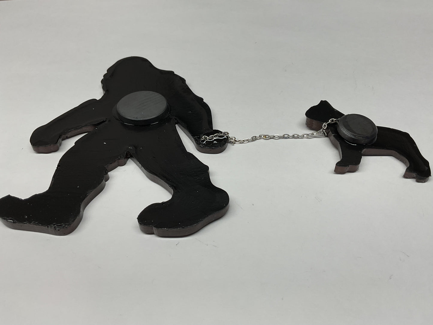 Large Bigfoot Walking Dog Magnet - French Bulldog Thin Chain