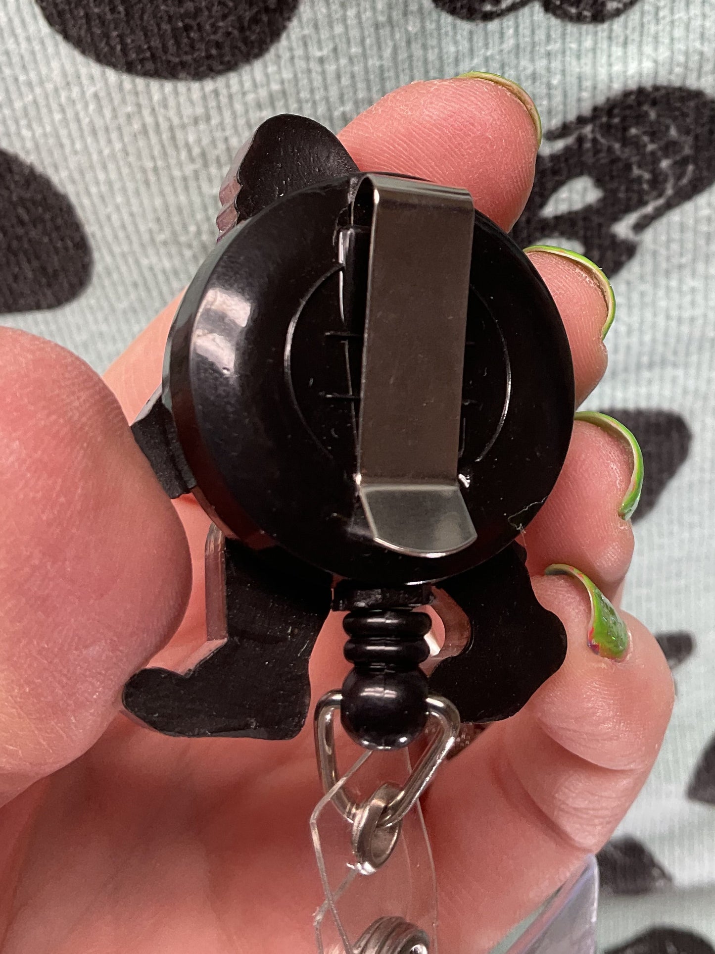 Purple Bigfoot Retractable Badge Reel