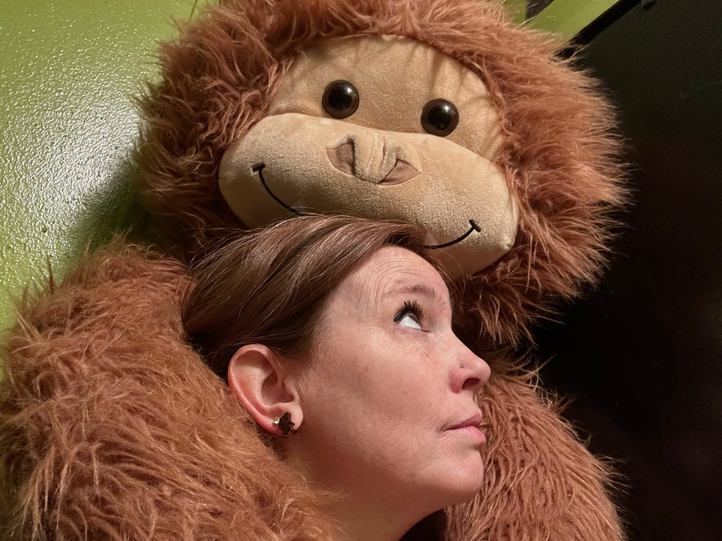 Black Bigfoot Stud Earrings Hypoallergenic