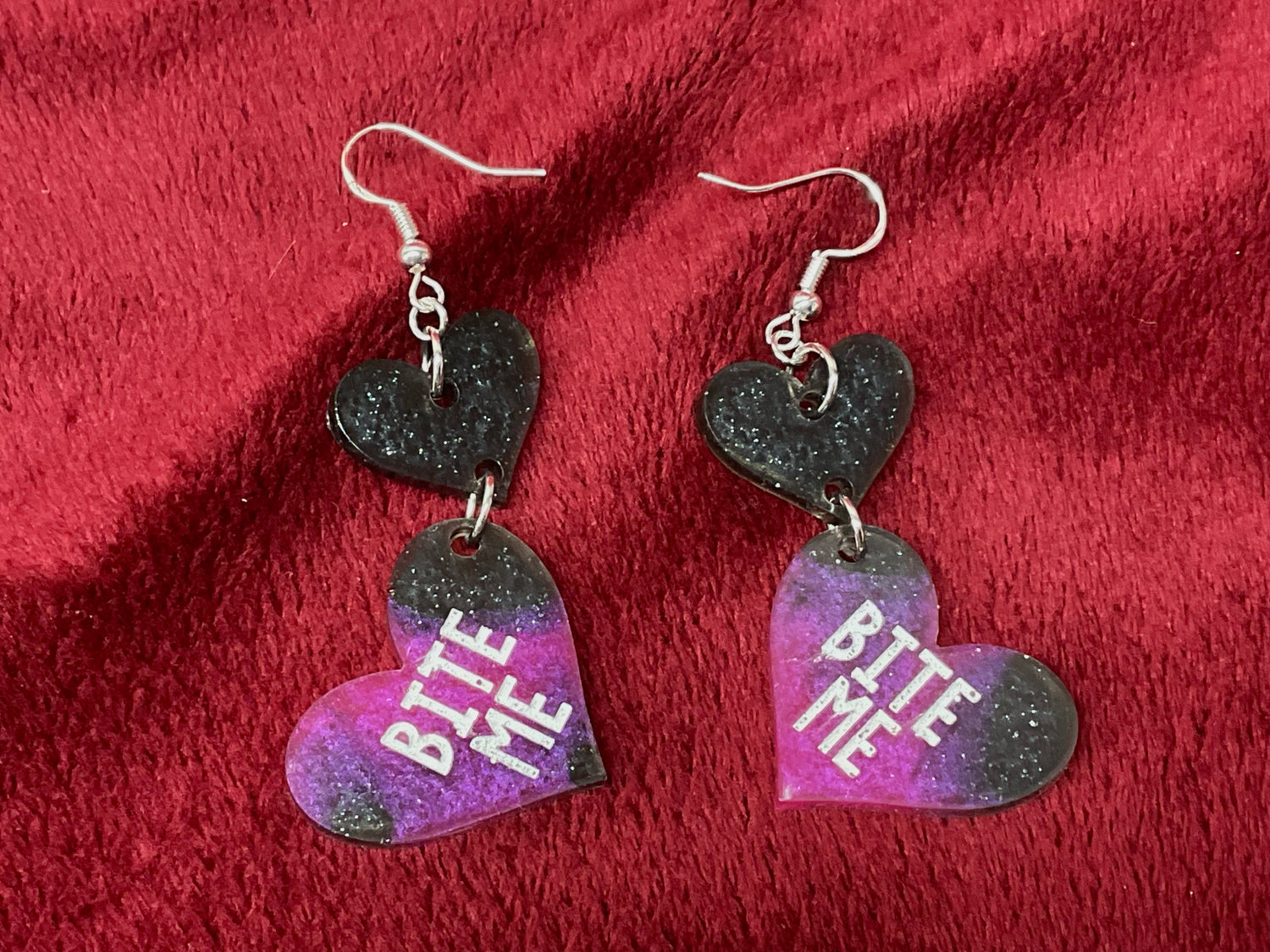 BITE ME HEART EARRINGS