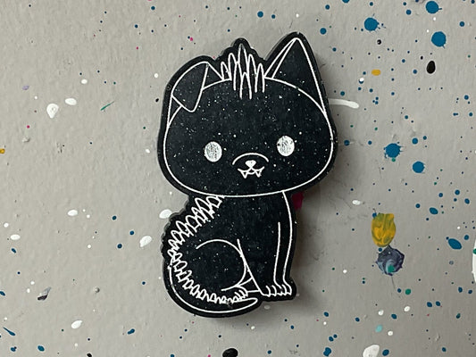 Small Black Chupacabra Magnet
