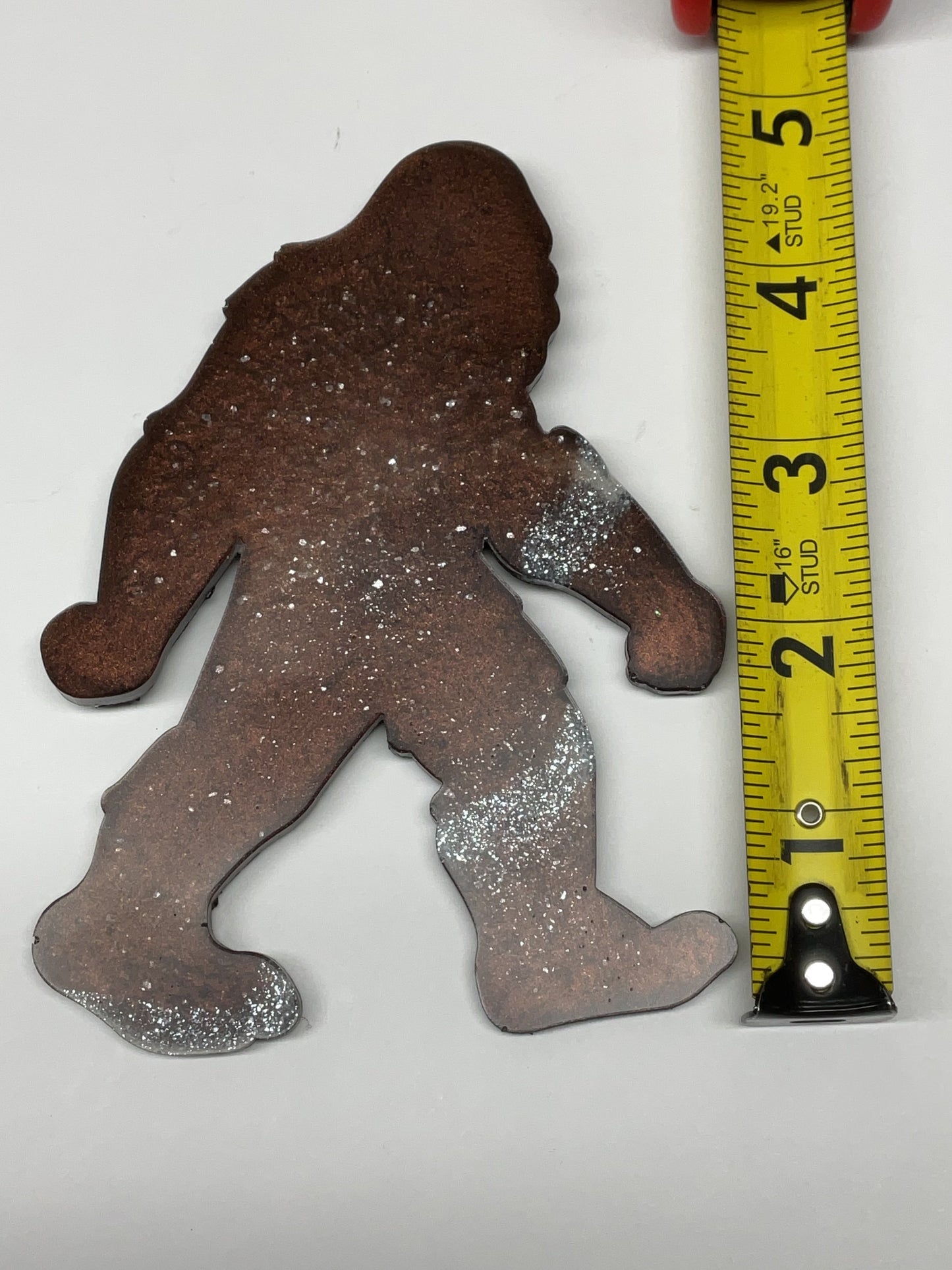 Large Brown & White Bigfoot Magnet - 5 Inches Tall