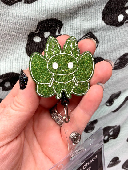 Green & Black Mothman Retractable Badge Reel