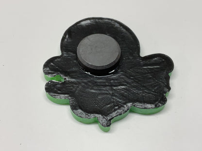 Small Neon Green Kraken Magnet