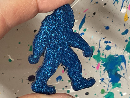 Small Royal Blue Bigfoot Magnet