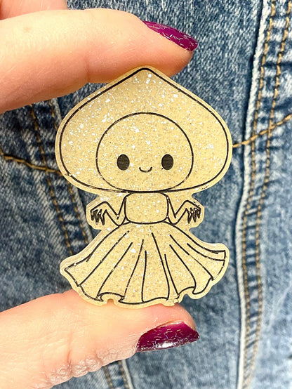 White Flatwoods Monster Pin