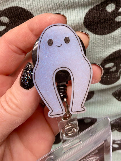 Ghostly White Nightcrawler Retractable Badge Reel