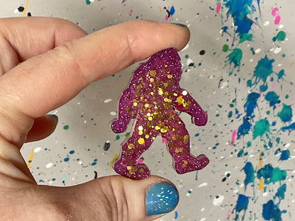 Small Pink Bigfoot Magnet
