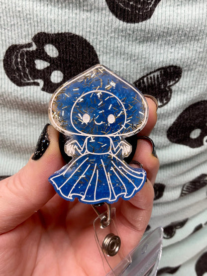 Blue Gold Flatwoods Monster Retractable Badge Reel