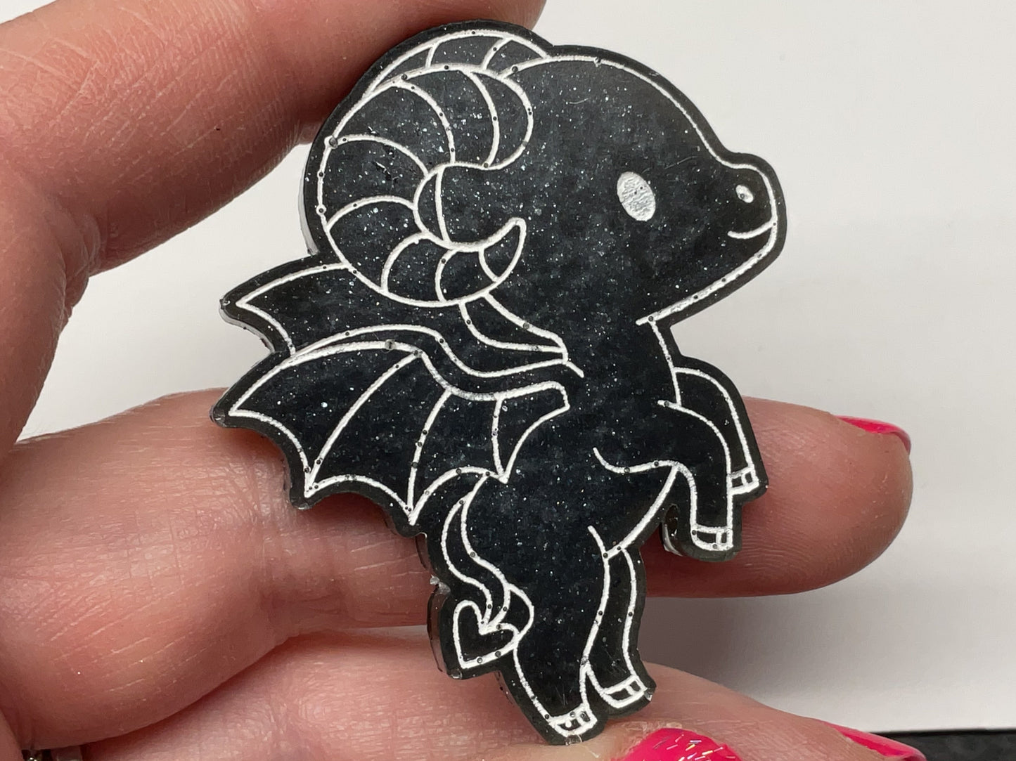 Small Black Jersey Devil Magnet