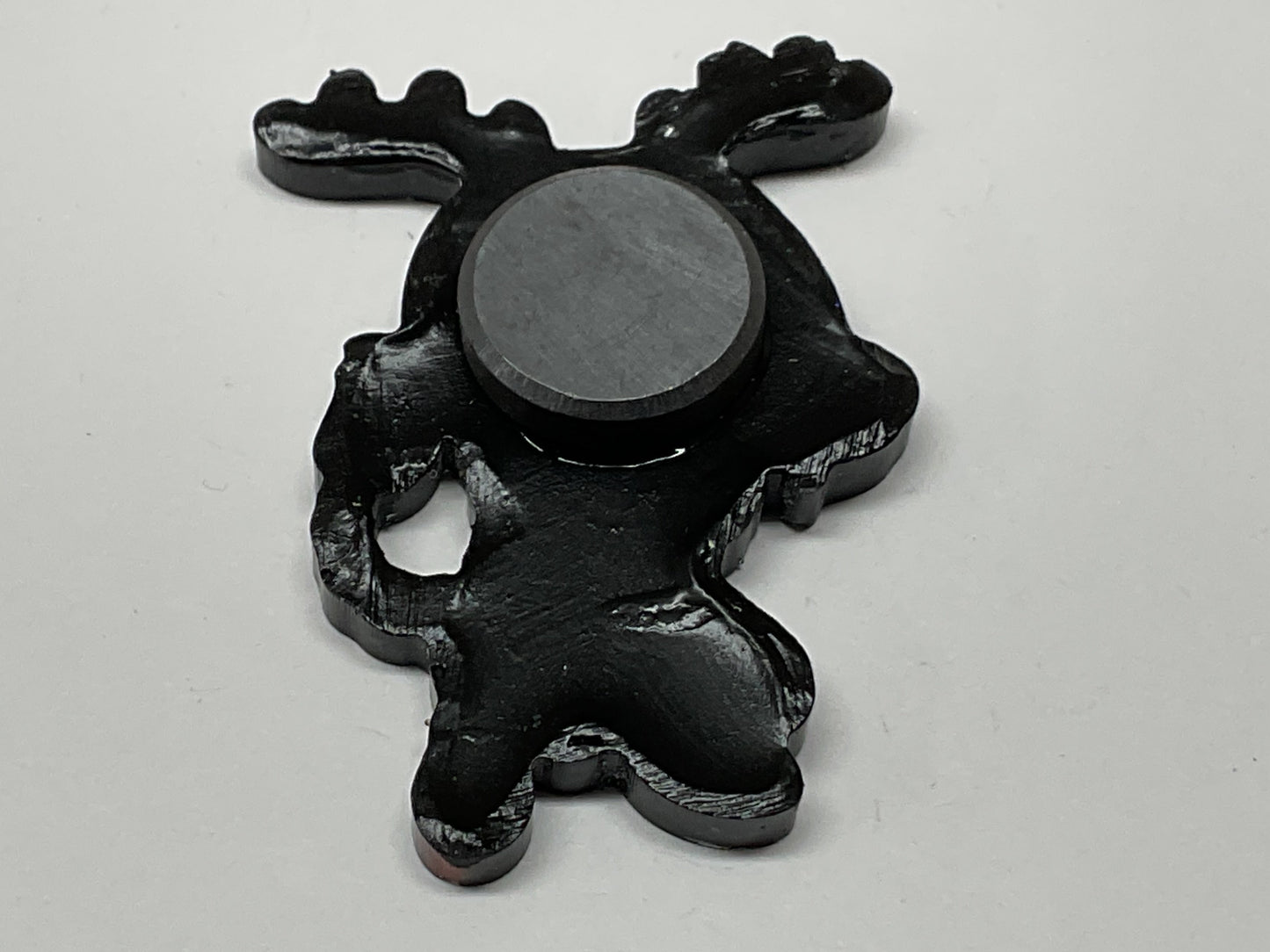 Small Black & Red Glitter Wendigo Magnet