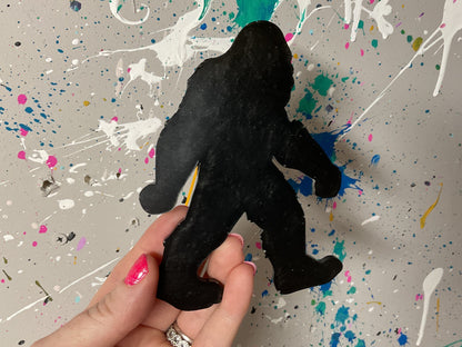 Large Black Bigfoot Magnet - 5 Inches Tall