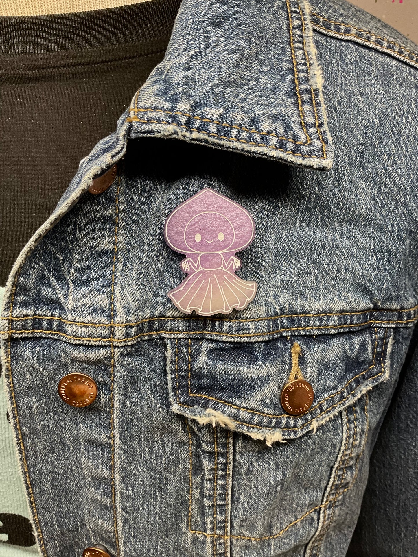 Purple Flatwoods Monster Pin-Glow In The Dark