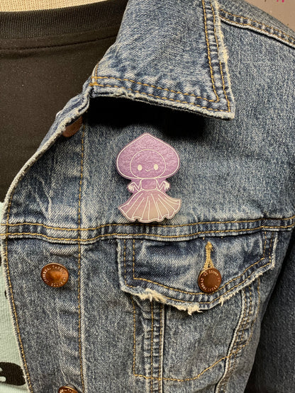 Purple Flatwoods Monster Pin-Glow In The Dark