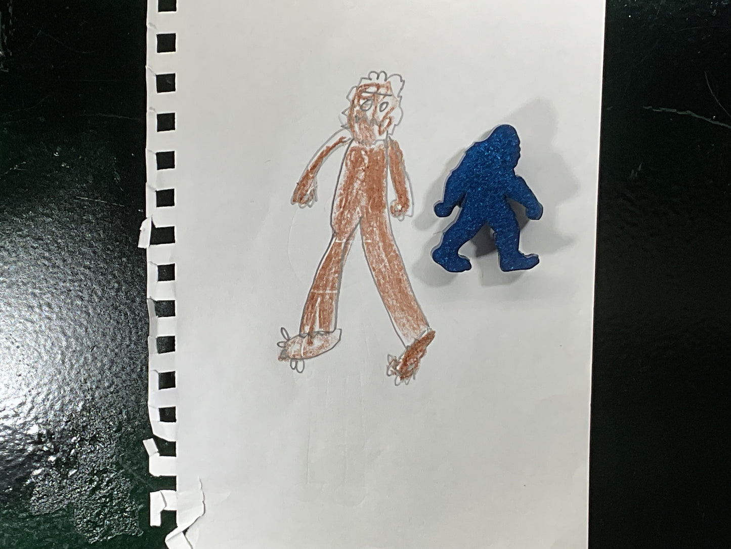 Small Royal Blue Bigfoot Magnet