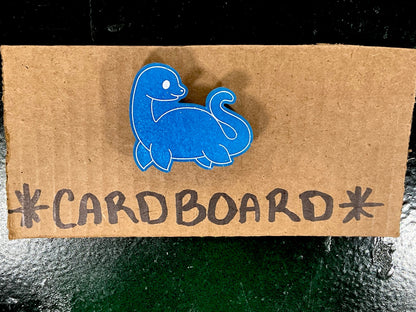 Small Loch Ness Monster Dark Blue Magnet