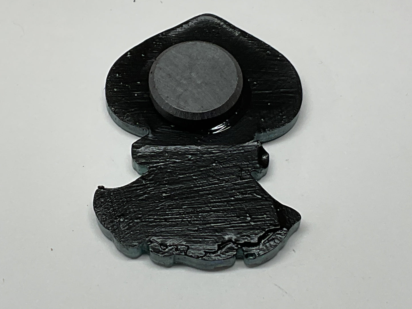 Small Flatwoods Monster Green Glitter Magnet