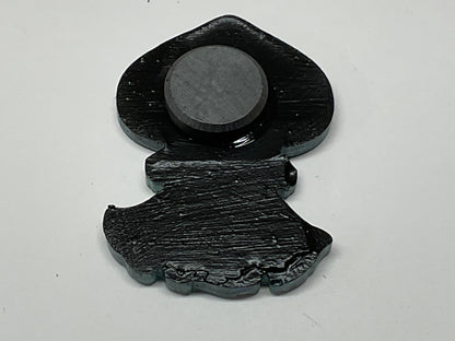 Small Flatwoods Monster Green Glitter Magnet