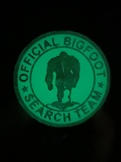 Green Official Bigfoot Search Team Retractable Badge Reel- Glow in the Dark