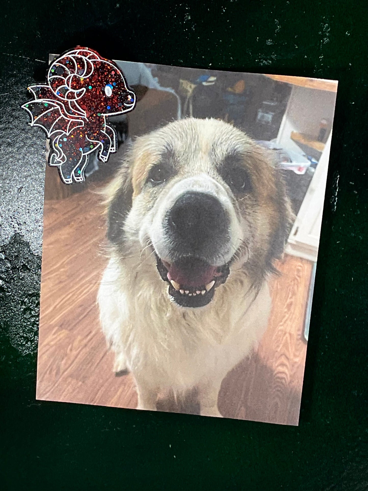 Small Red & Black Jersey Devil Magnet