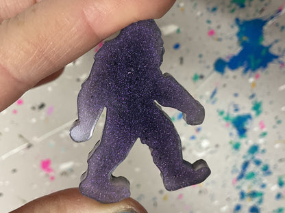 Small Purple Bigfoot Magnet