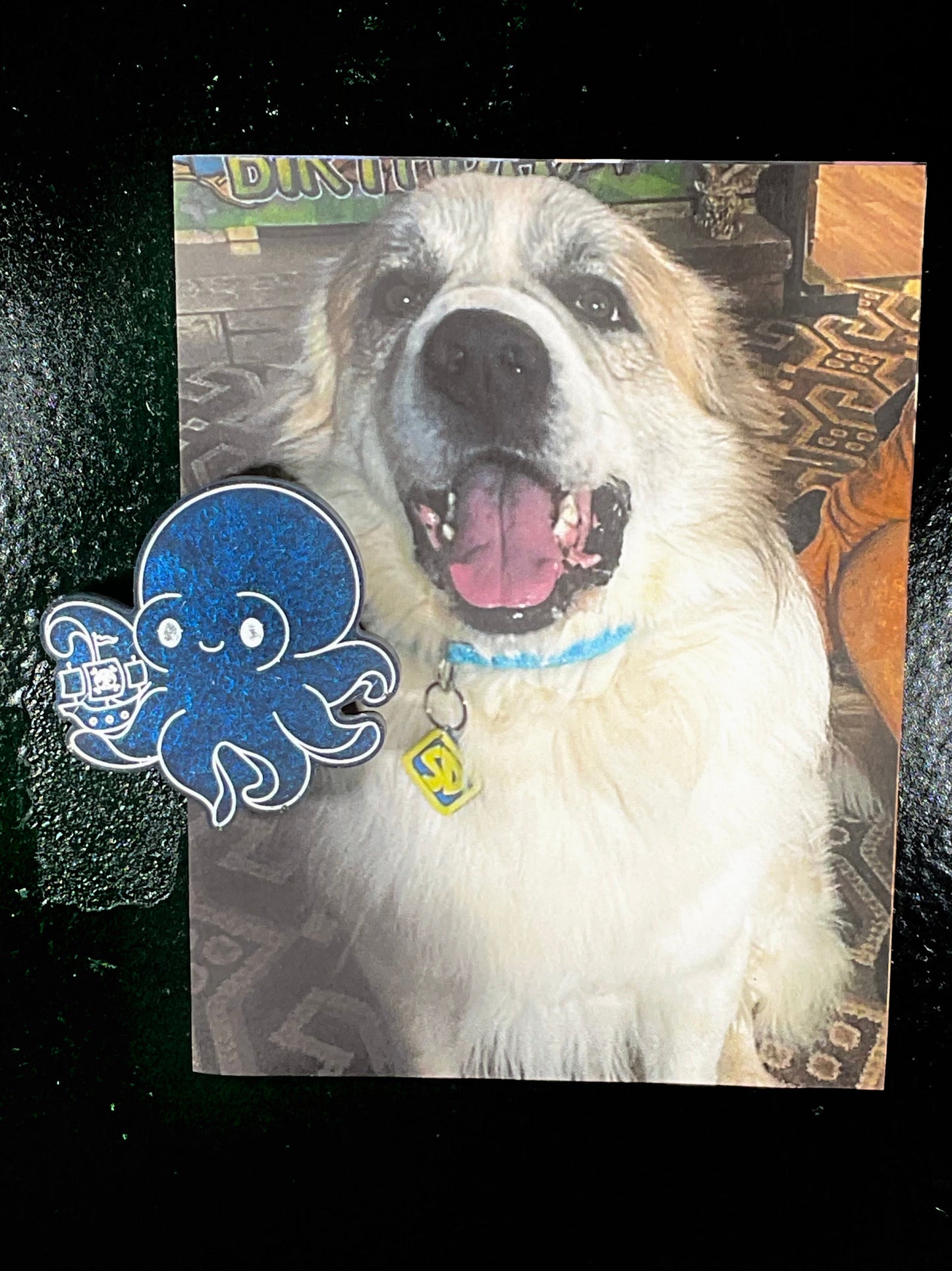 Small Dark Blue Kraken Magnet