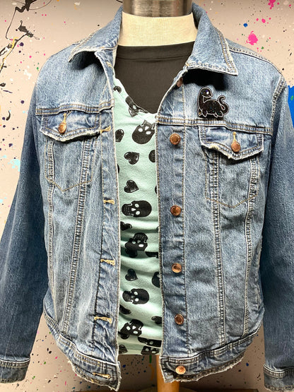 Black Glittery Loch Ness Monster Pin