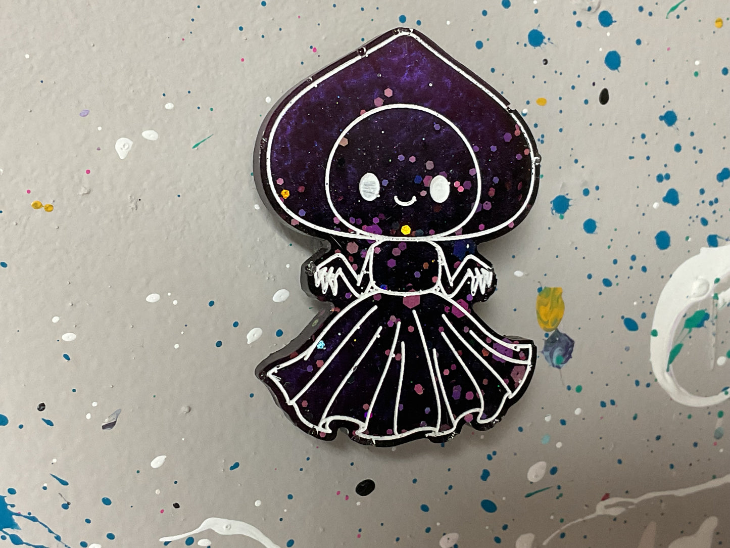 Small Flatwoods Monster Purple Magnet