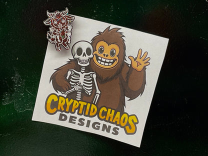 Small Holographic Glitter Krampus Magnet