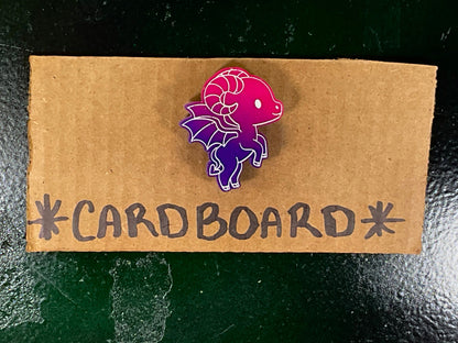 Small Glow in the Dark Jersey Devil Magnet Pink Purple