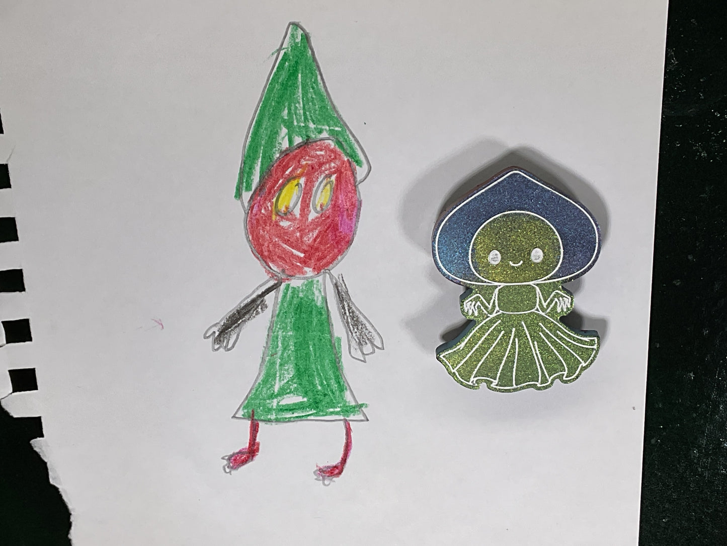 Small Blue Green Flatwoods Monster Magnet - Color Shift