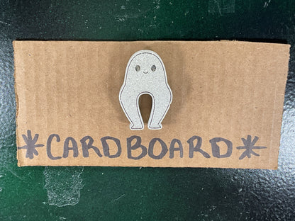 Small White Nightcrawler Magnet