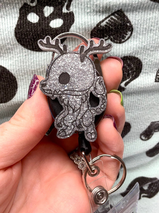 Silver Wendigo Retractable Badge Reel