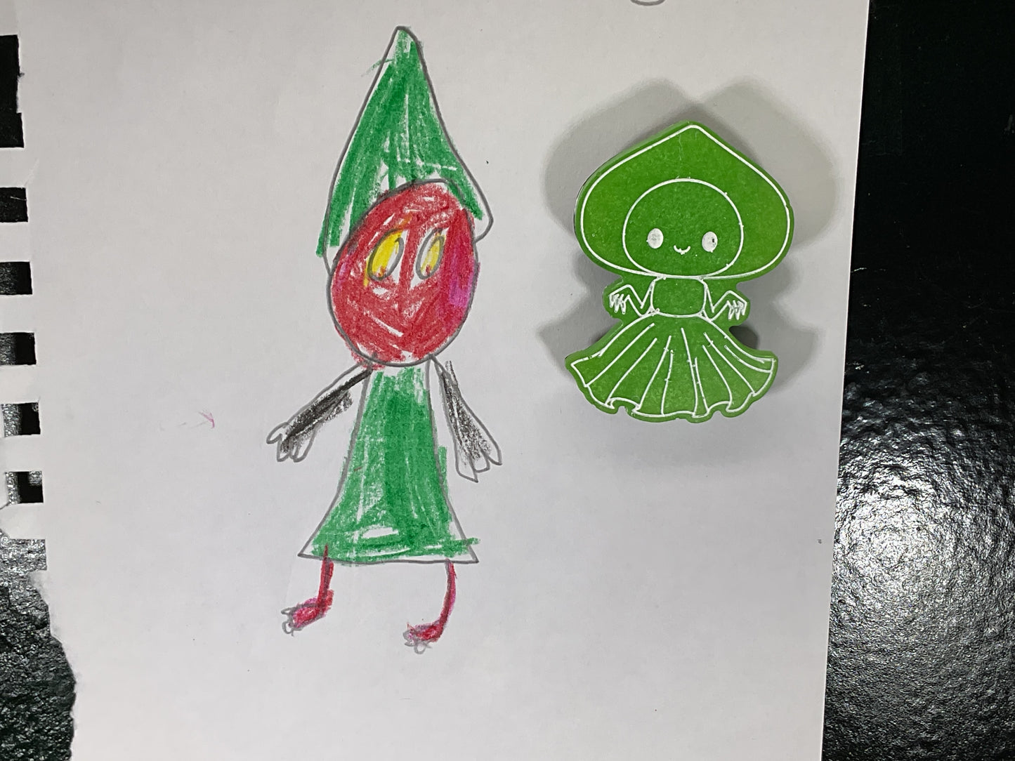 Small Flatwoods Monster Green Magnet Glow in the Dark