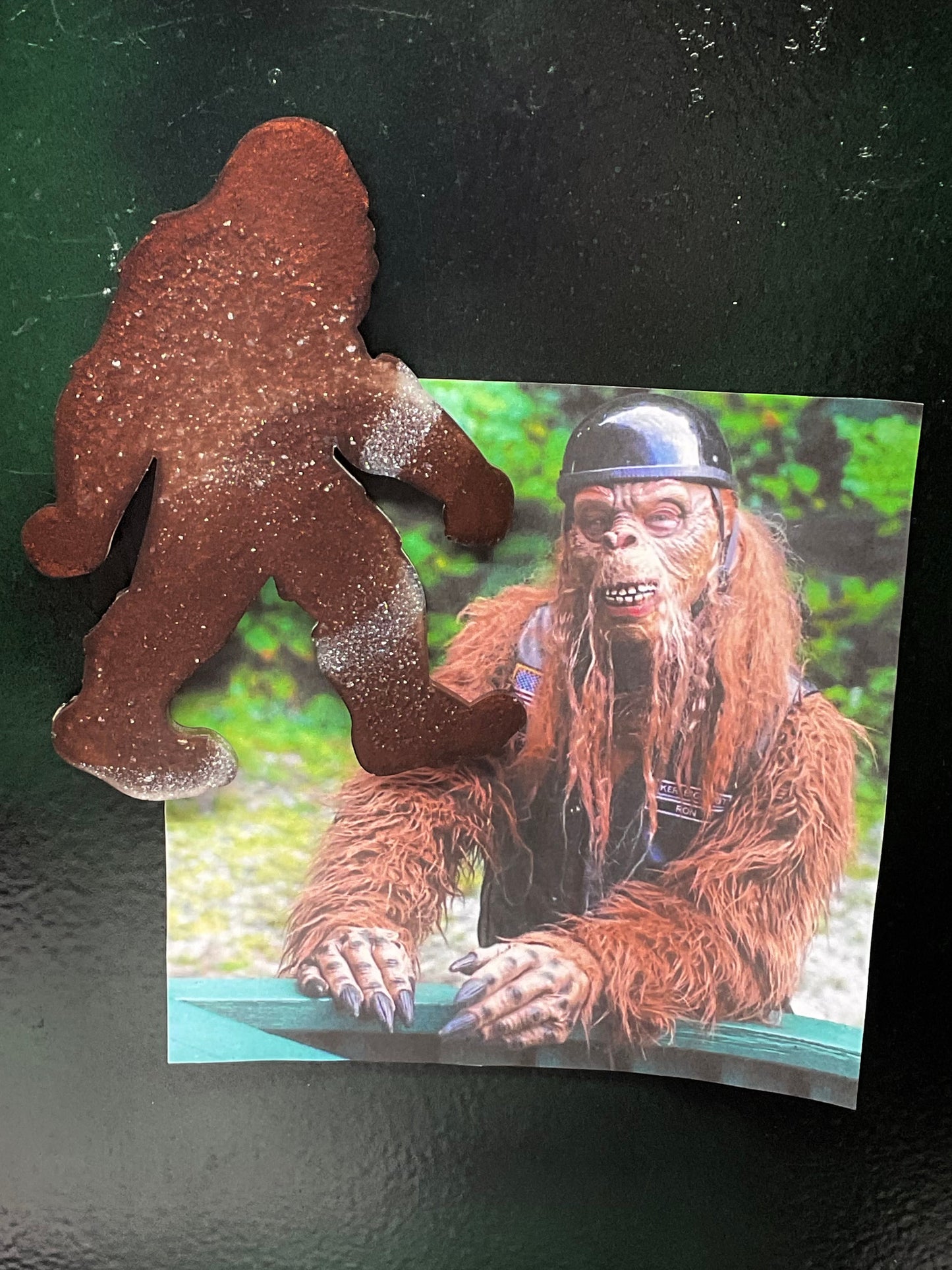 Large Brown & White Bigfoot Magnet - 5 Inches Tall