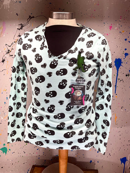 Glow in the Dark Green Bigfoot Rock Hand Retractable Badge Reel