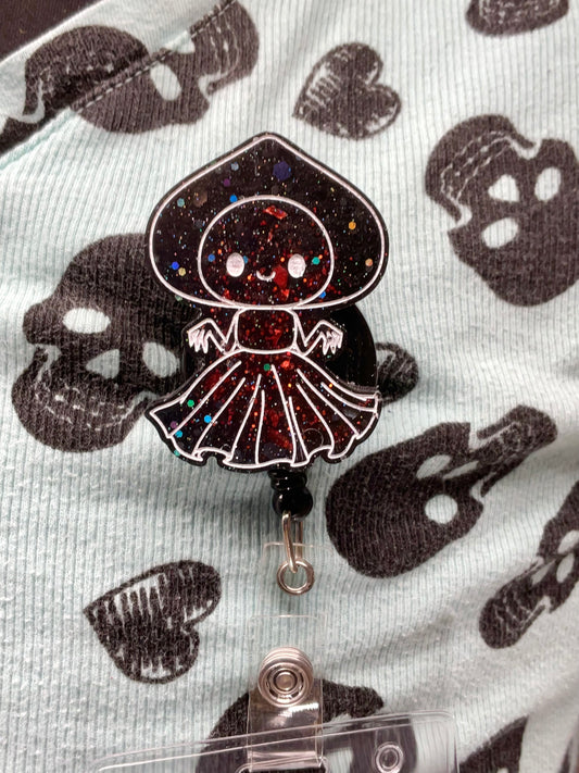 Red & Black Flatwoods Monster Retractable Badge Reel
