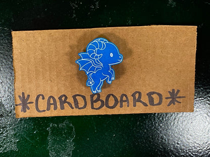 Small Blue Jersey Devil Magnet Glow in the Dark