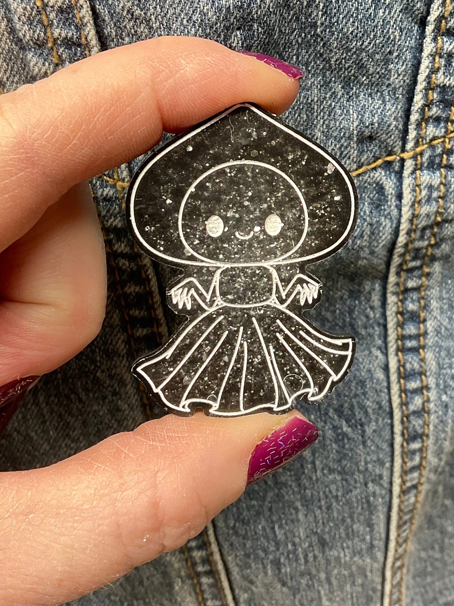 Black Flatwoods Monster Pin