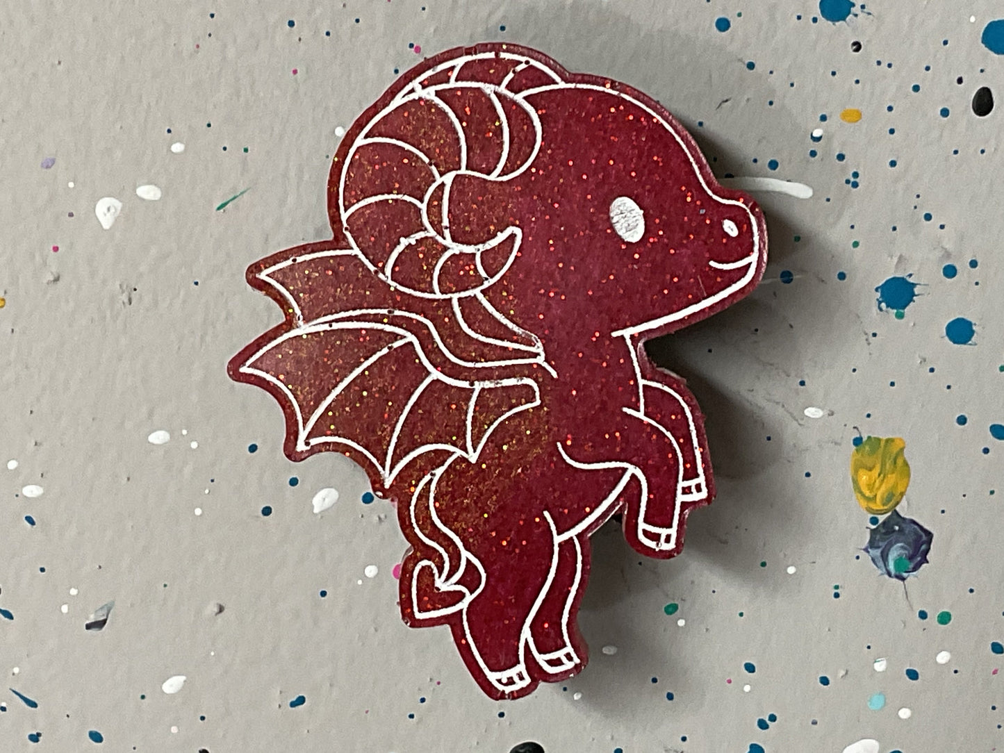 Small Red Jersey Devil Magnet