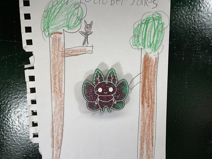 Small Gypsy Moth Mothman Magnet