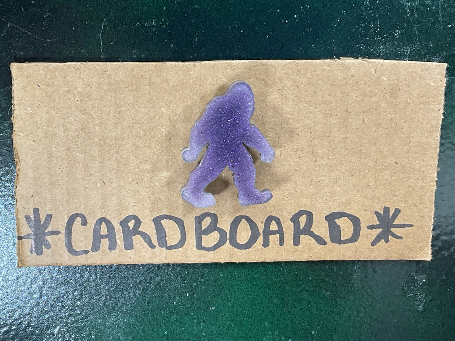 Small Purple Bigfoot Magnet