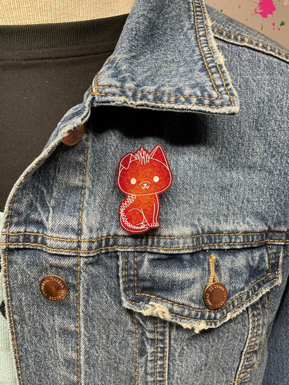 Red Chupacabra Pin