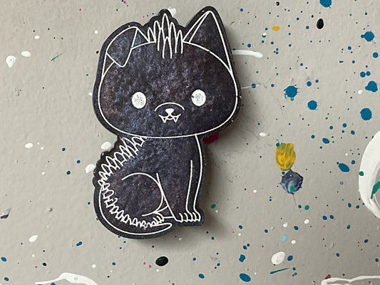 Small Purple Chupacabra Magnet