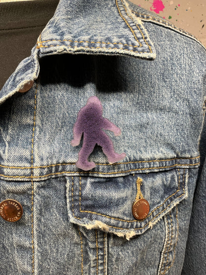 Purple Bigfoot Pin