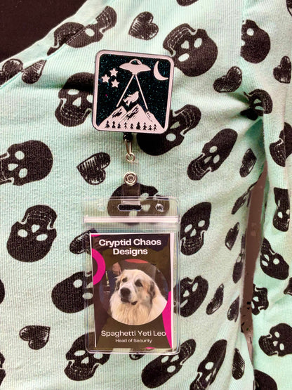 UFO Bigfoot Retractable Badge Reel